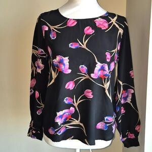 Yumi Kim Silk Floral Blouse Size XS